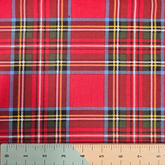 Craft Cotton Co. 100% Cotton Plaid Checkered Tartan Fabric 110cm Wide Fabric for Crafting, Sewing, Quilting, Home Decor